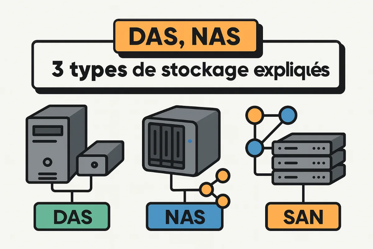 DAS, NAS, SAN : 3 types de stockage