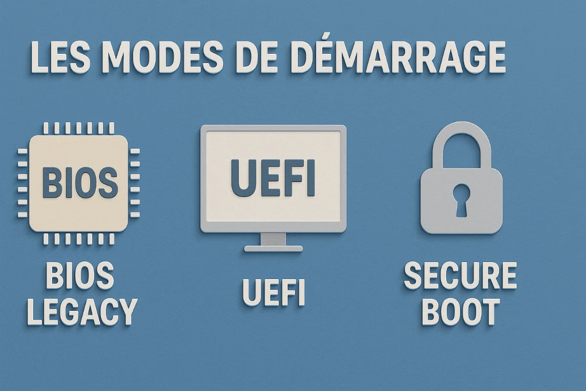 Les modes de démarrage : BIOS Legacy, UEFI et Secure Boot